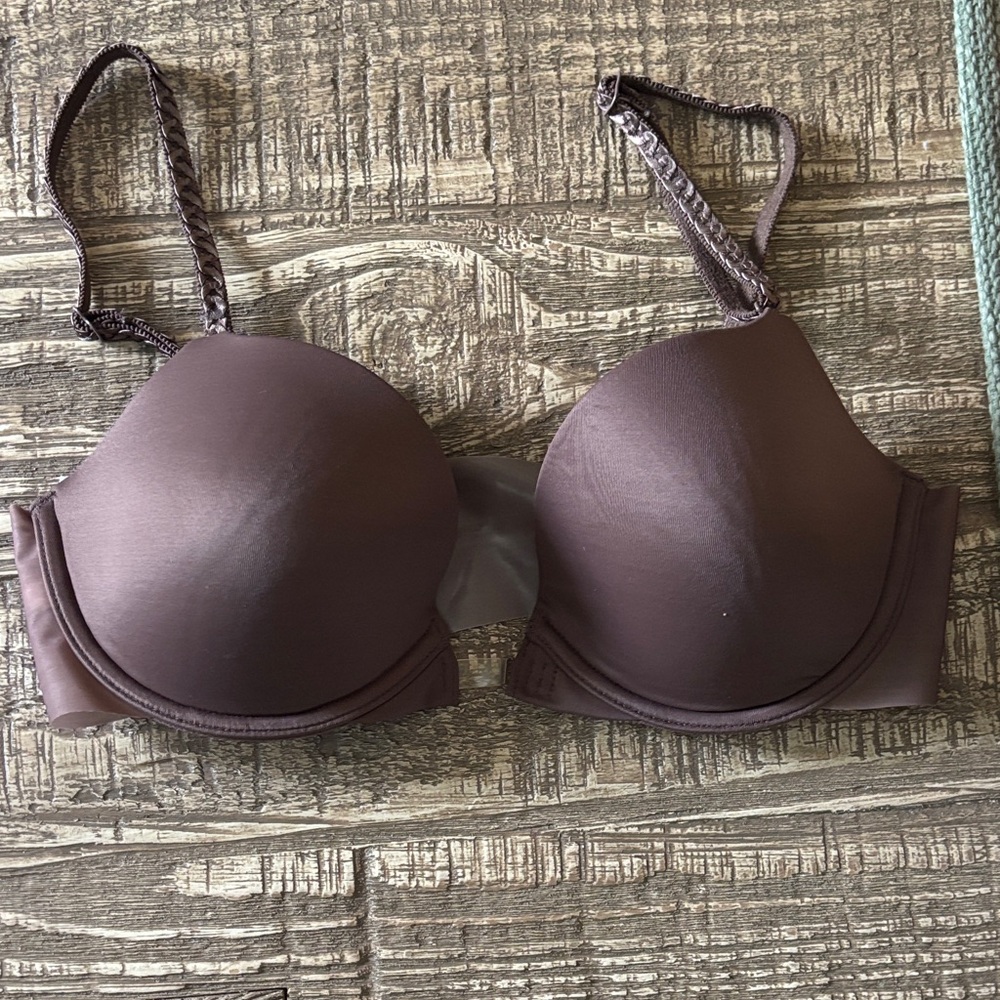 Le Mystere Women's Smooth Underwire T-Shirt Bra - Brown